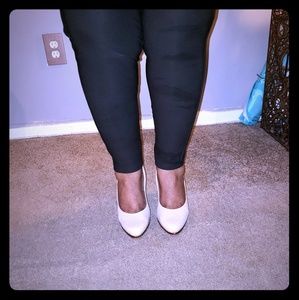 👠Nine west| nude pumps